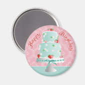 Aimant de gâteau aux fraises (Recto/Verso)