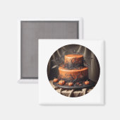 Aimant de gâteau d'Halloween (Recto/Verso)