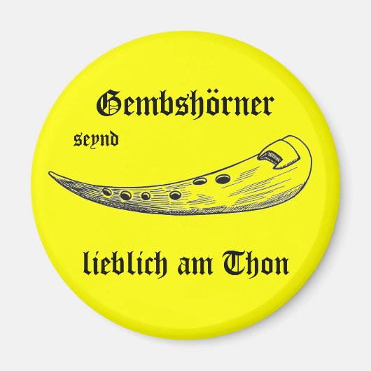 Aimant de Gemshorn jaune (Devant)