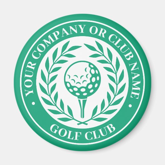 Aimant de golf classique Cadeau vert nom personnal (Devant)