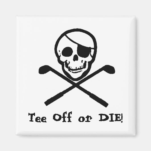 Aimant de golf jolly roger (Devant)