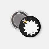 aimant de graphique de corail - abeille occupée (Recto/Verso)