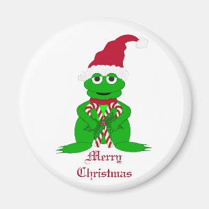 Aimant de grenouille de Joyeux Noël