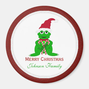 Aimant de grenouille de Joyeux Noël