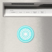 Aimant de Groove floral, Turquoise (In Situ (Lave-vaisselle))