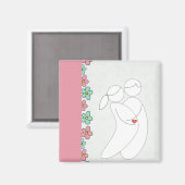 Aimant de grossesse (rose) (Recto/Verso)