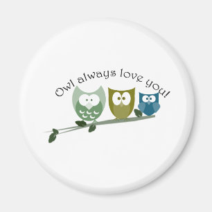 Aimant De hibou amour toujours vous ! Les cadeaux de