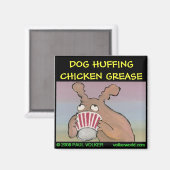 Aimant DE HUFFING DE CHIEN 3,00 $ (Recto/Verso)