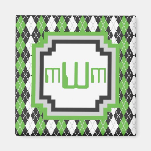 Aimant de Jacquard rétro (Devant)