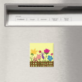 Aimant de jardin de fleurs (In Situ (Lave-vaisselle))