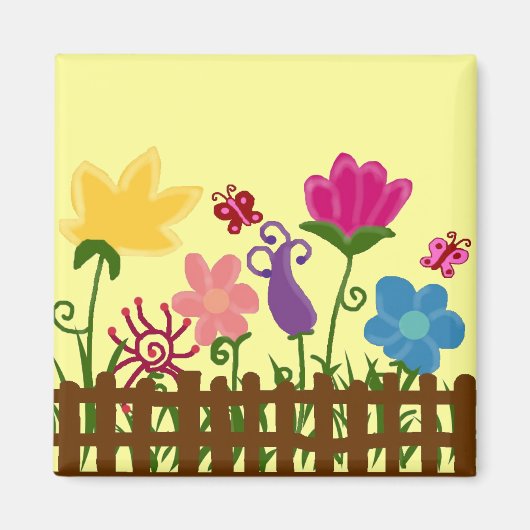 Aimant de jardin de fleurs (Devant)