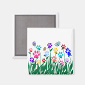 Aimant de jardin Empreinte de patte (Recto/Verso)