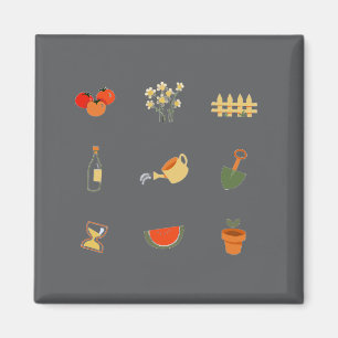 Aimant de jardin gris foncé moderne