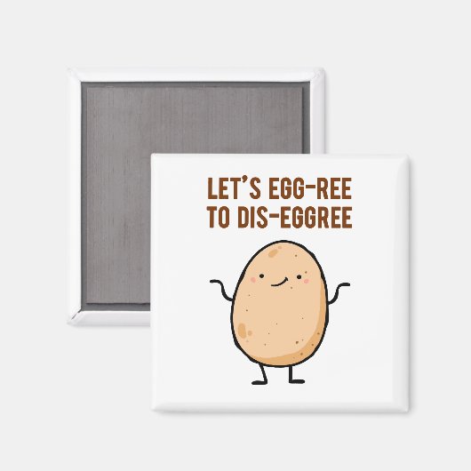 Aimant de jeu d'oeufs sans oeuf (Recto/Verso)