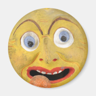 Aimant De jouet vintage peint étrange de papier-pierre d