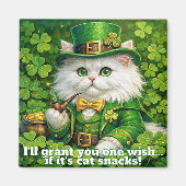 Aimant de jour de la Saint-Patrick Chat Farceur Lu (Devant)