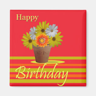 Aimant de joyeux anniversaire