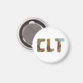 aimant de la Caroline du Nord CLT Charlotte (Recto/Verso)