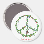 Aimant de la couronne de Noël Peace (Recto/Verso)