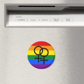 Aimant de la fierté arc-en-ciel (In Situ (Lave-vaisselle))