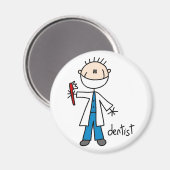 Aimant de la figure de bâton dentiste (Recto/Verso)