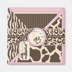 Aimant de la fille TY de safari