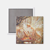 Aimant de la fleur/des Sprites - "Sprites de la Te (Recto/Verso)