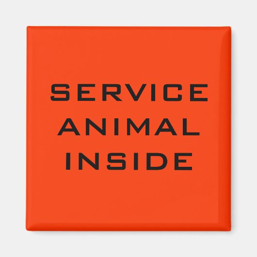 Aimant de la porte d'entrée de l'animal de service (Devant)