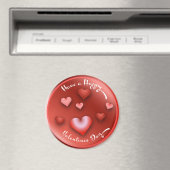 Aimant de la Saint-Valentin heureux (In Situ (Lave-vaisselle))