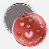 Aimant de la Saint-Valentin heureux (Recto/Verso)