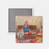 Aimant de la souris d'anniversaire (Recto/Verso)