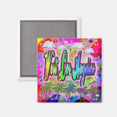 Aimant de la vue de l'Ouest de Los Angeles Express (Recto/Verso)