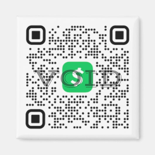 Aimant de l'application de paiement QR Code (Devant)