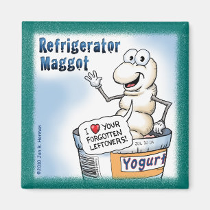 Aimant de larve de réfrigérateur