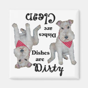 Aimant de lave-vaisselle de Fox Terrier de fil