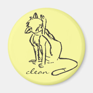 Aimant de lave-vaisselle de Kitty