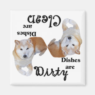 Aimant de lave-vaisselle de Shiba Inu