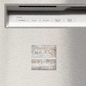 Aimant de lave-vaisselle de style bois Propre & Sa (In Situ (Lave-vaisselle))