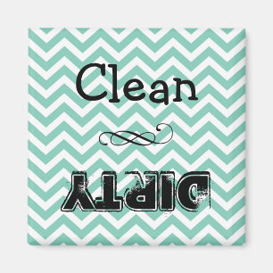 Aimant de lave-vaisselle : propre ou sale (chevron