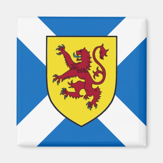 Aimant de l'Ecosse - croix et lion (Devant)