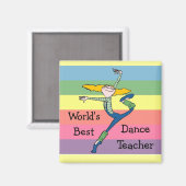 Aimant de l'enseignant de danse (Recto/Verso)