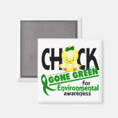 Aimant De l'environnement blanc vert 2 (Recto/Verso)