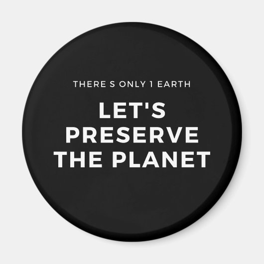 Aimant De l'environnement sensibilisation au changement c (Devant)