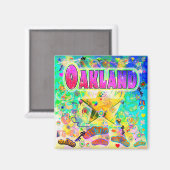 Aimant de l'époque d'Oakland (Recto/Verso)