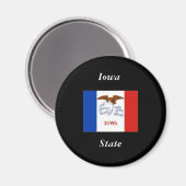Aimant de l'État de l'Iowa (Recto/Verso)