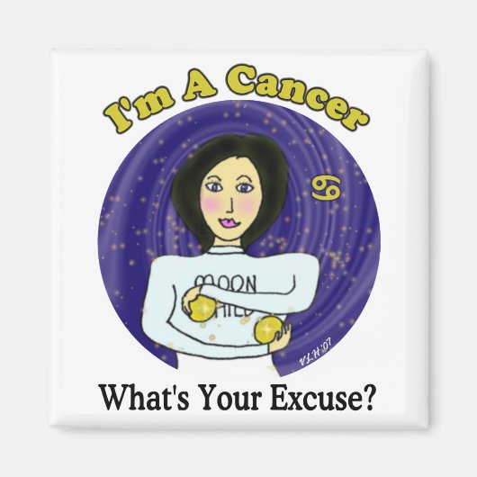 Aimant de l'excuse du cancer (Devant)