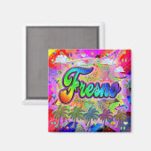 Aimant de l'express de Fresno Vista (Recto/Verso)