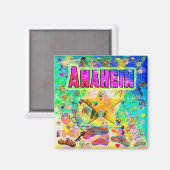 Aimant de l'heure d'Anaheim (Recto/Verso)