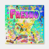 Aimant de l'heure de l'époque de Fresno (Devant)