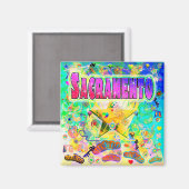 Aimant de l'heure de l'époque de Sacramento (Recto/Verso)